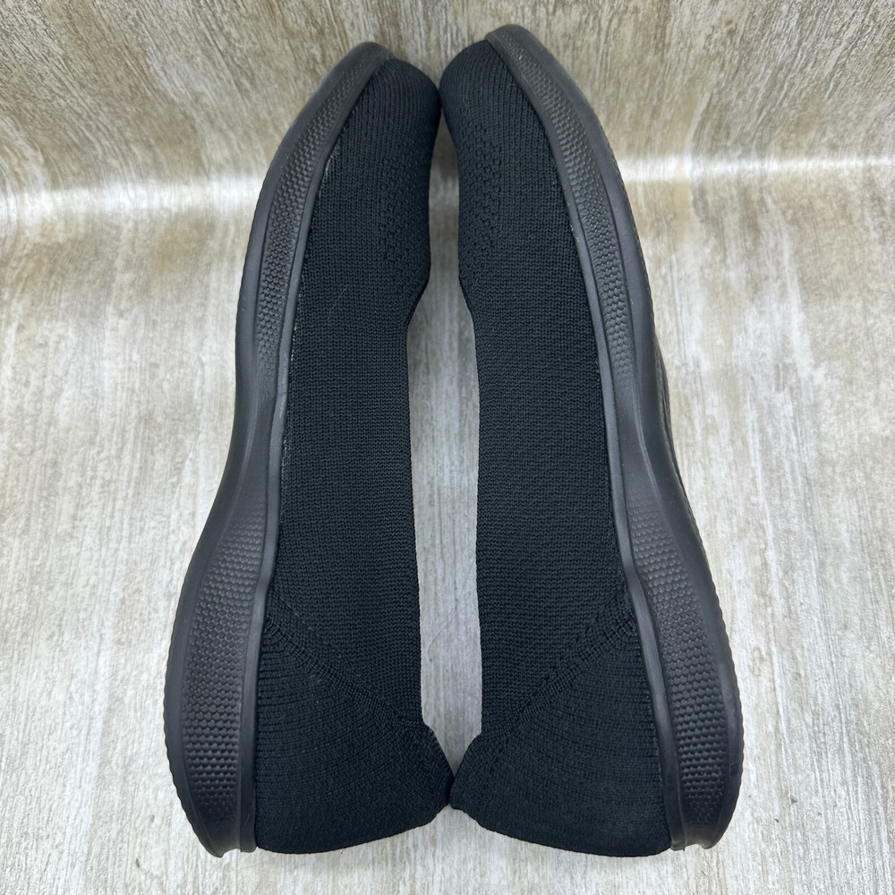 Skechers Goga Mat Lite Knit Ballet Slip-On Shoes Black - Picture 5 of 8